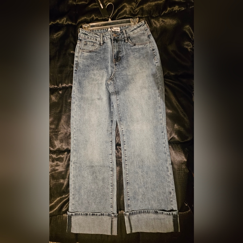 Fashion Nova Cuffed Denim Jeans